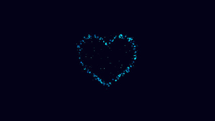 Hearts Neon Tunnel, Valentine Day, Love And Romance Background