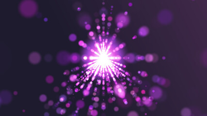 Glittering Particle Tunnel, Background Shining Particles