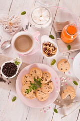 Chocolate chip cookies. 