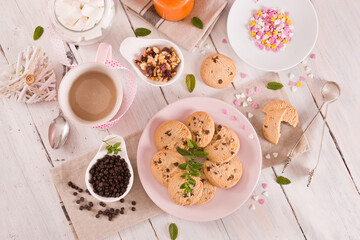 Chocolate chip cookies. 