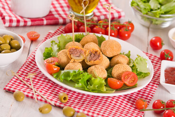 Ascoli stuffed olives.
