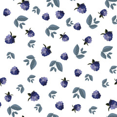 Berries vector pattern