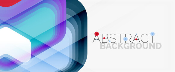 Naklejka premium Vector 3d arrow geometric composition, abstract background for business or technology presentation, internet poster or web brochure cover, wallpaper