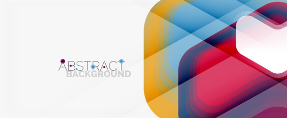 Vector 3d arrow geometric composition, abstract background for business or technology presentation, internet poster or web brochure cover, wallpaper