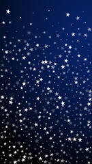 Random falling stars Christmas background. Subtle