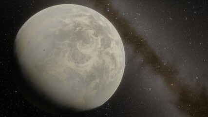 Planets and galaxy, science fiction wallpaper. Beauty of deep space. Billions of galaxy in the universe Cosmic art background 3d render
