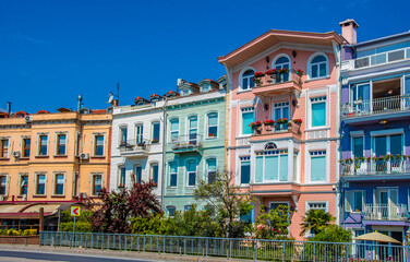 Arnavutkoy historical street view in Istanbul