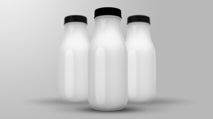 Bottle 3d rendering mockup design