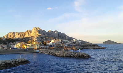 Quartier des Goudes &agrave; Marseille