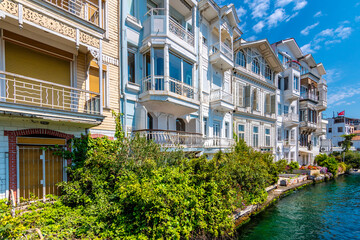 Arnavutkoy historical street view in Istanbul