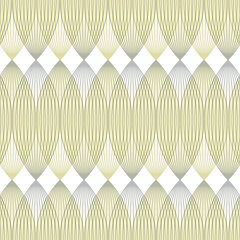 Abstract geometric pattern with multiple lines, yellow and grey colors.