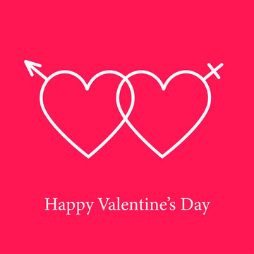 Happy Valentine's Day Love gender icon