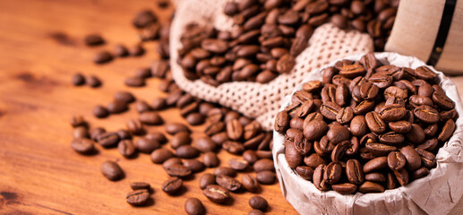 Homemade cafe fresh hot espresso in steam white mug cup brew from organic sustainable coffee shop drink roasted brown bean with recycle disposable paper package with refresh aroma