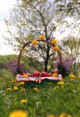 
Easter egg basket