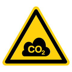 Co2 Symbol Sign, Vector Illustration, Isolate On White Background Label. EPS10