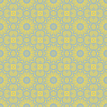 Seamless decorative pattern with arabic ornament. Vector illustration