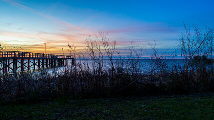 Mobile Bayfront sunset 