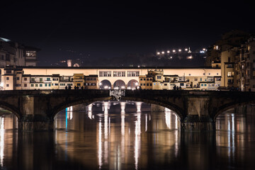 Fototapeta na wymiar Florence by night - Long exposure