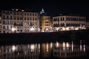 Fototapeta na wymiar Florence by night - Long exposure
