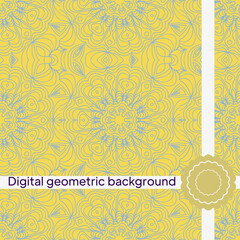 Geometric Background for printing on paper, wallpaper, covers, textiles, fabrics, for decoration, decoupage, scrapbooking. Vector illustration