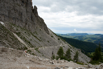 summer landscape in Val di Fassa