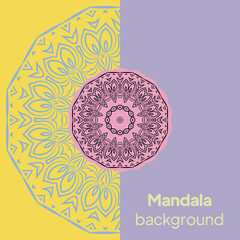 Business card. Vintage decorative elements. For yoga, relax. Vector illustration © Bonya Sharp Claw
