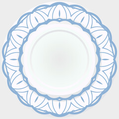 Vector pattern of flowers, mandala flower. Elements for greeting cards, invitations, and store design. Pattern in a circle.