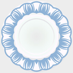 Abstract Floral rosette. Vector illustration.