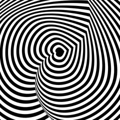 Naklejka premium Rhythmic striped line background. Vector illustration