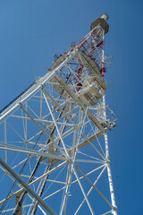 mobile phone tower, telecommunication tower, metal structure, mobile communication tower