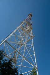 mobile phone tower, telecommunication tower, metal structure, mobile communication tower