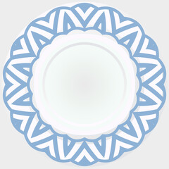 Decorative rosette. Abstract floral vector illustration