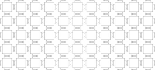 Seamless pattern of quadrangles