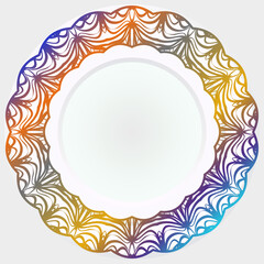 Abstract mandala background. Flower vector illustration