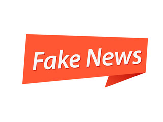 Fake news banner design vector