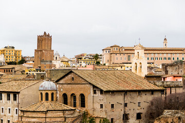 view of rome and its basilicas from above