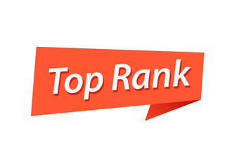 Fototapeta premium Top Rank banner design vector