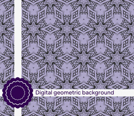creative interior geometric seamless pattern. Vector illustration. for fabric, decor, design, wallpaper