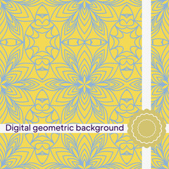 Geometric Background for printing on paper, wallpaper, covers, textiles, fabrics, for decoration, decoupage, scrapbooking. Vector illustration