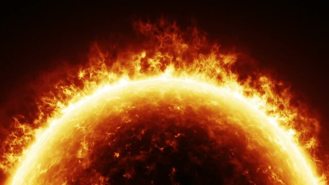 Burning Sun, protuberances and solar activity
