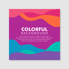 Minimal Creative Colorful Background. Modern Horizontal Composition. Abstract Illustration.
