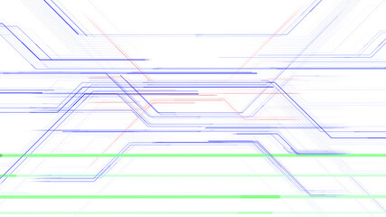 Digital Circuit Network Technology internet data space 3D illustration.