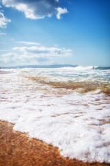 Summer and vacation. Beautiful beach.