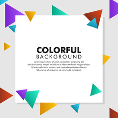 Minimal Creative Colorful Background. Modern Horizontal Composition. Abstract Illustration.