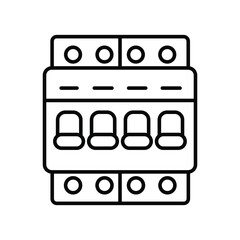 Electric transfer switches line icon