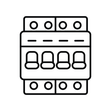 Electric Transfer Switches Line Icon