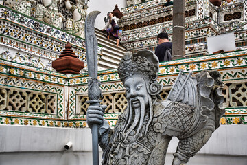 Temple of Dawn, Wat Arun is a buddhist temple and derives its name from the Hindu god Aruna often...