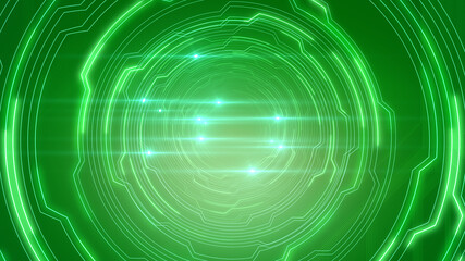 Digital Circuit Tunnel Network Technology internet data 3D illustration