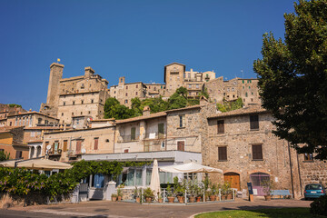 Obraz premium Overview of the historic center of Bolsena, Italy