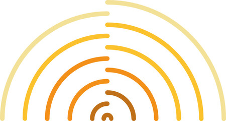 Yellow Step Circle Round Cap